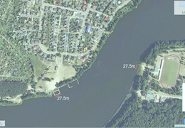 Położenie kąpielisk miejskich na Jeziorze Zaleskim  (photo)