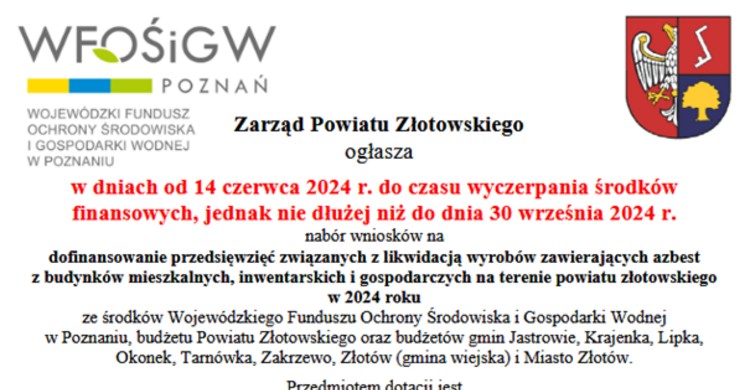 Dofinansowanie związane z likwidacją wyrobów zawierających azbest - zdjęcie