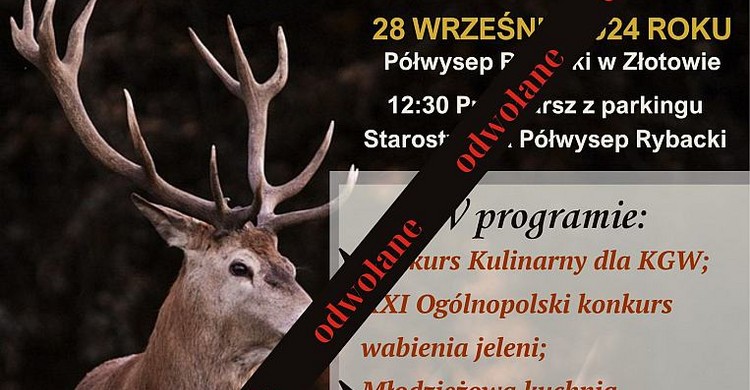 „Hubertowiny na Krajnie” odwołane! - zdjęcie