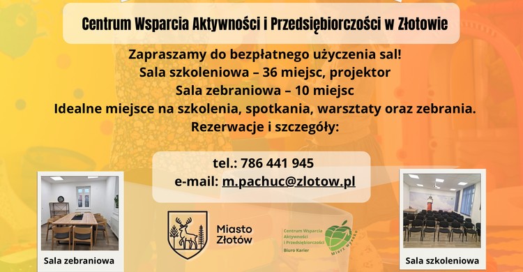 Centrum Wsparcia Aktywności i Przedsiębiorczości w Złotowie zaprasza - zdjęcie