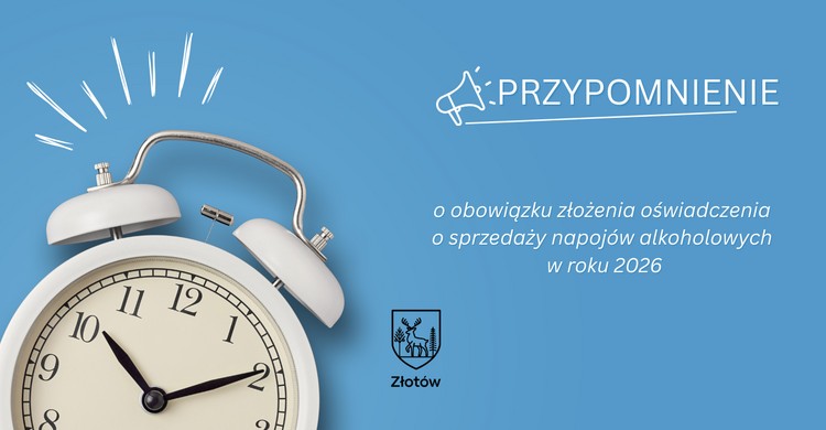 Przypomnienie o obowiązku złożenia oświadczenia o sprzedaży napojów alkoholowych w roku 2026 - zdjęcie