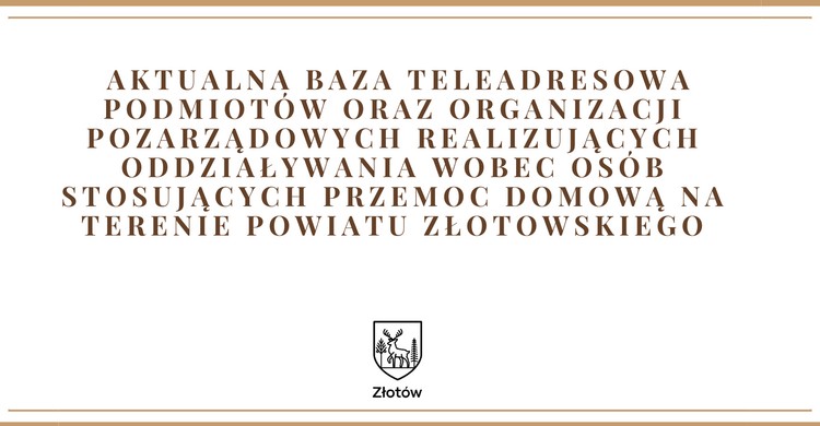Aktualna baza teleadresowa podmiotów oraz organizacji pozarządowych  - zdjęcie