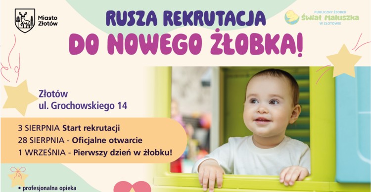 Rusza rekrutacja do Publicznego Żłobka „Świat Maluszka”!